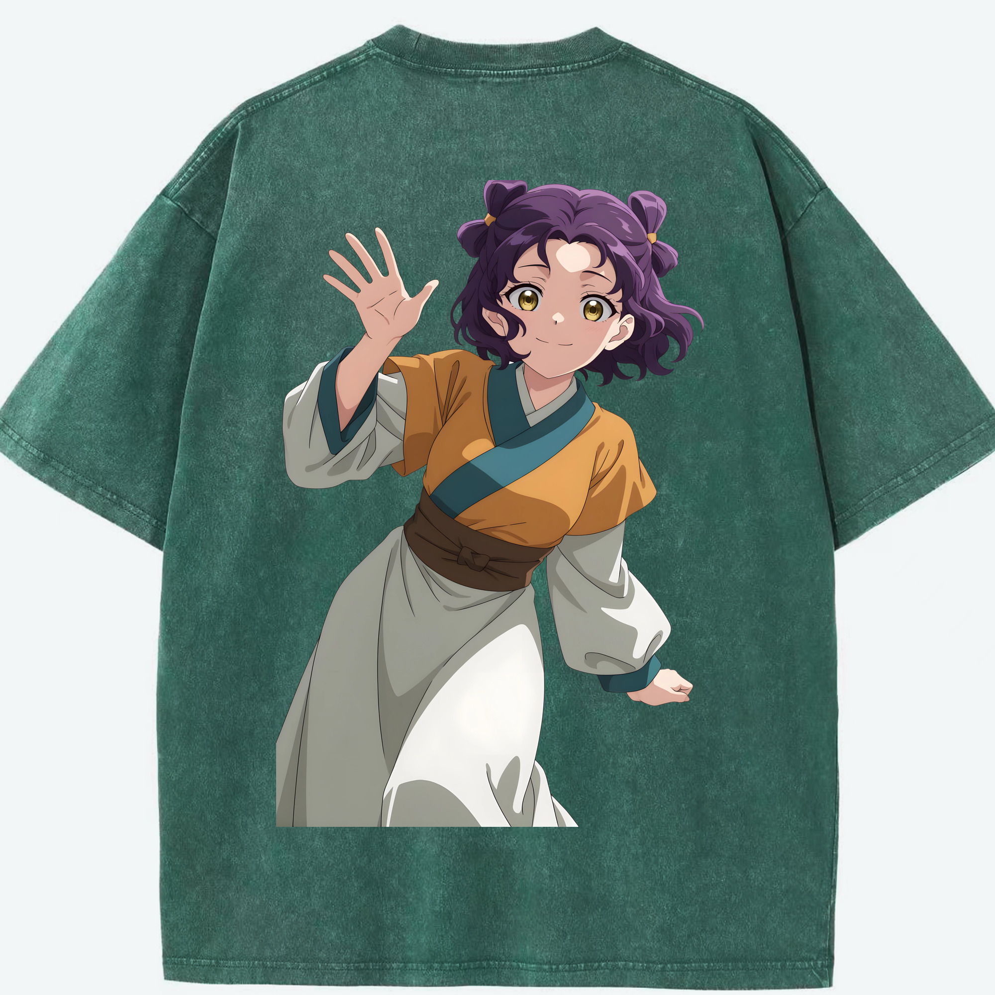 （画像用） 薬屋のひとりごと The Apothecary Diaries 綿100% ヴィンテージ風 半袖Tシャツ（背面プリント）